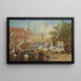 The Emperor entering Kraków - Juliusz Kossak — framed artwork on a wall
