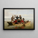 A fishing trip off Long Island - Junius Brutus Stearns — framed artwork on a wall