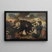 A boar hunt - Juriaen Jacobsz — framed artwork on a wall