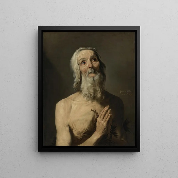 Saint Onophrius Painting - Jusepe de Ribera — framed artwork on a wall