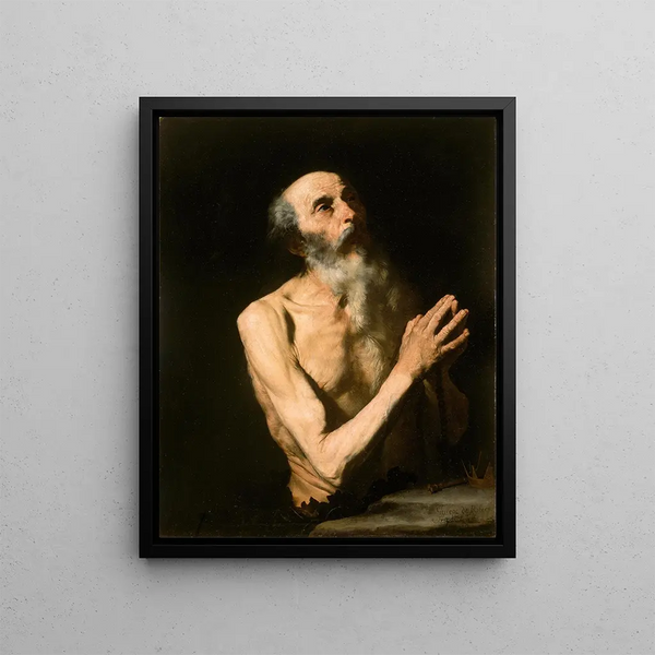 Saint Onuphre - Jusepe de Ribera — framed artwork on a wall