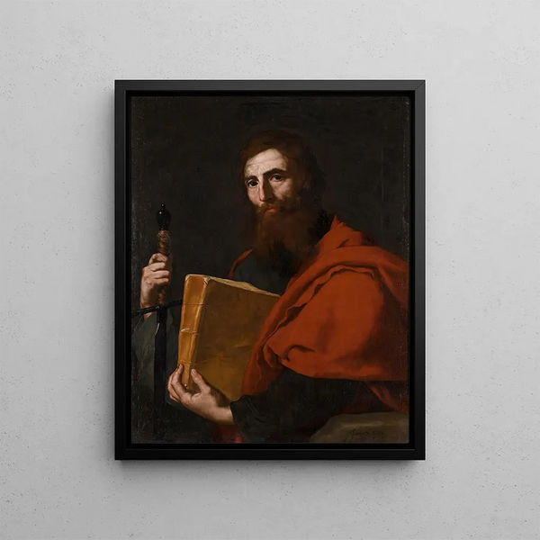 Saint Paul - Jusepe de Ribera — framed artwork on a wall