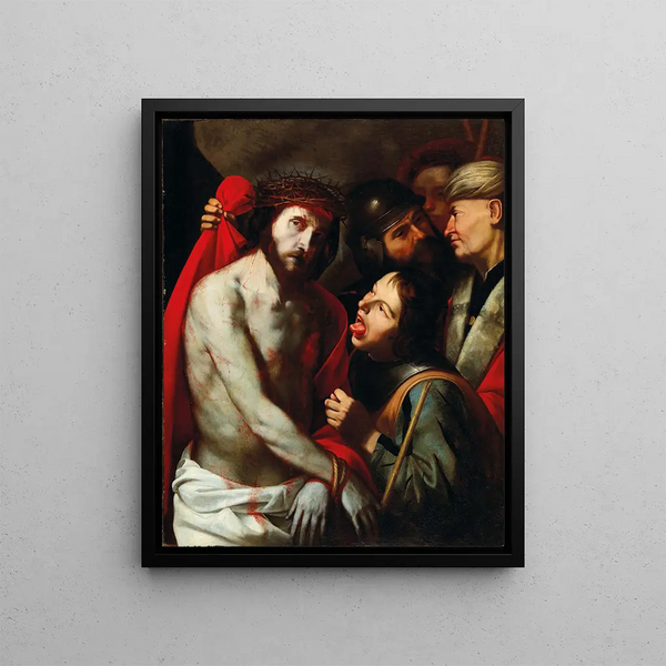 La moquerie du Christ - Jusepe de Ribera — framed artwork on a wall