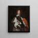 Portrait of Francesco de Médicis - Juste Sustermans — framed artwork on a wall