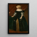Portrait of a Woman - Juste Sustermans — framed artwork on a wall