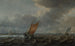 Ships on the Haarlemmermeer with Additional Vessels in the Distance - Justus de Verwer — artwork view