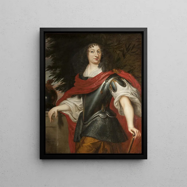 La reine Christine dans le rôle de Minerve - Juste van Egmont — framed artwork on a wall