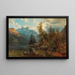 Norwegian Sea Painting - Justus von Olten — framed artwork on a wall