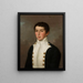 Portrait of Henryk Doboli's son - Józef Ignacy Łukaszewicz — framed artwork on a wall