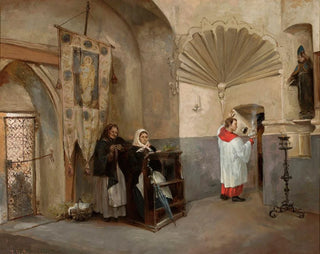 Interior painting of the Three Kings Chapel in the Bernardine Church of Vilnius - Józef Bazukiewicz — artwork view