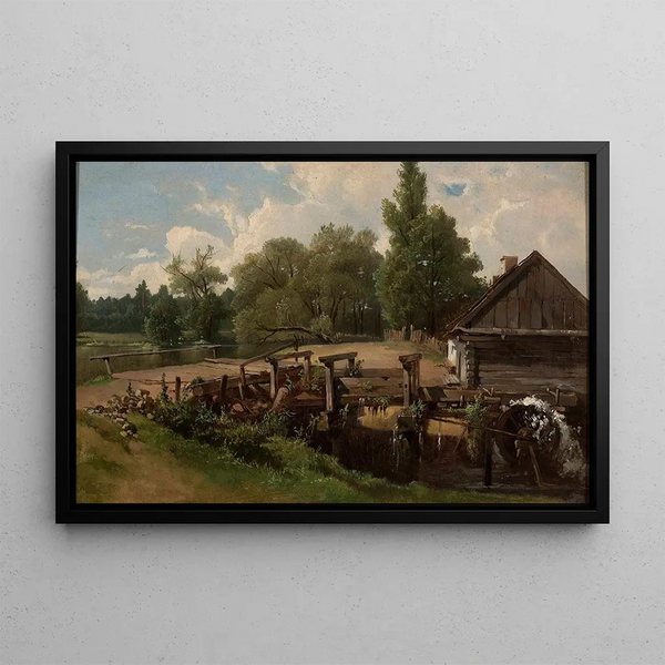 Mill - Józef Brodowski — framed artwork on a wall