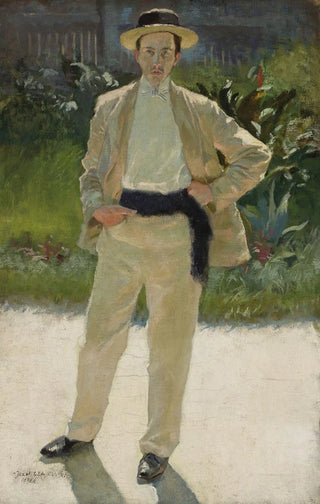 Portrait painting of Stanisław Czajkowski, artist's brother - Józef Czajkowski — artwork view