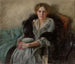 Portrait of the artist Leta Czajkowska's wife around 1875-1947 - Józef Czajkowski — artwork view
