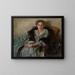 Portrait of the artist Leta Czajkowska's wife around 1875-1947 - Józef Czajkowski — framed artwork on a wall