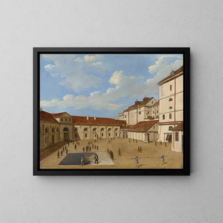 a stage curtain - Józef Hilary Gowacki — framed artwork on a wall