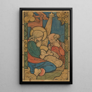 Christmas Painting - Józef Mehoffer — framed artwork on a wall