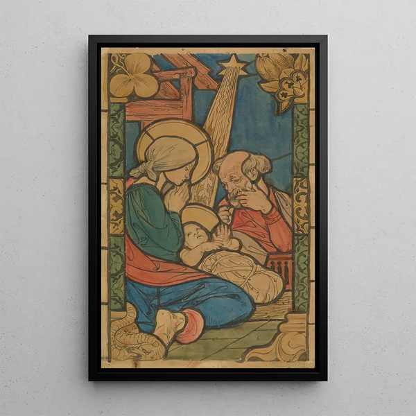 Christmas Painting - Józef Mehoffer — framed artwork on a wall