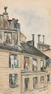 View from the workshop window of Józef Mehoffer and Stanisław Wyspiański in Paris - Józef Mehoffer — artwork view