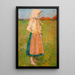 Young Girl of the Village - Józef Mehoffer — framed artwork on a wall