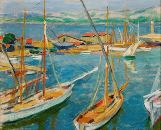 Port of Saint-Tropez - Józef Pankiewicz — artwork view