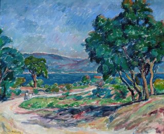 Route à Saint-Tropez - Józef Pankiewicz — artwork view