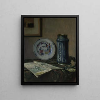 Jzef Pankiewicz - Still life with ceramics Still life with a blue vase.webp