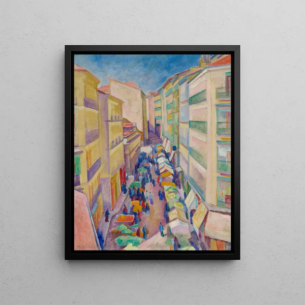 Rue de Madrid - Józef Pankiewicz — framed artwork on a wall