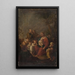 The Christ Blessing the Children - Józef Pitschmann — framed artwork on a wall