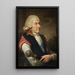 Portrait painting of Michał Kazimierz Ogiński 1728-1800, Hetman of the Duchy of Lithuania - Józef Pitschmann — framed artwork on a wall