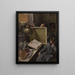 Scene in the Artist's Studio - Józef Rapacki — framed artwork on a wall