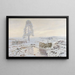 Winter Landscape Painting - Józef Rapacki — framed artwork on a wall