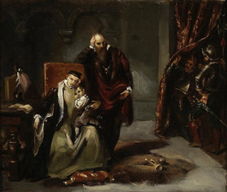 Catherine Jagellon with her son Sigismond imprisoned at Gripsholm Castle - Józef Simmler — artwork view