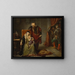 Catherine Jagellon with her son Sigismond in prison - Józef Simmler — framed artwork on a wall