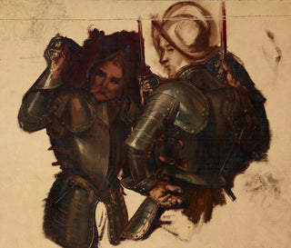 Study of armed guards for the painting Catherine Jagellon in Gripsholm prison - Józef Simmler — artwork view