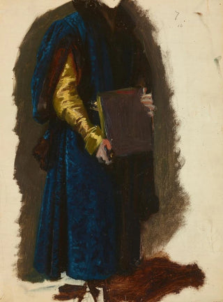 Jzef Simmler - Jako of Tczyns Garment Study to the Painting The Oath of Queen Jadwiga.webp