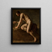 Study of male nude - Józef Simmler — framed artwork on a wall