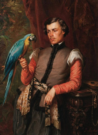 Jzef Simmler - Nobleman with a Parrot.webp