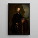 Portrait Painting of Jan Reszke - Józef Simmler — framed artwork on a wall