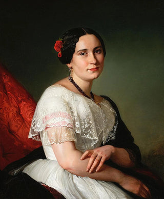 Jzef Simmler - Portrait of Katarzyna Jahn artists sister.webp