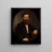 Portrait of Ksawery Skrzyński - Józef Simmler — framed artwork on a wall