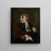 Portrait of Matylda Werner - Józef Simmler — framed artwork on a wall