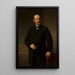Portrait Painting of Maurycy Brauman - Józef Simmler — framed artwork on a wall