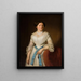 Portrait Painting of Mademoiselle Pisarzowska - Józef Simmler — framed artwork on a wall