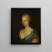 Portrait of Mrs. Kruszewska née Komorowska - Józef Simmler — framed artwork on a wall
