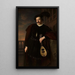 Portrait Painting of Wilhelm Troszel - Józef Simmler — framed artwork on a wall