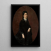 Portrait of a Lady - Józef Simmler — framed artwork on a wall