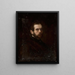 Portrait of a Man - Józef Simmler — framed artwork on a wall