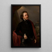 Portrait of Dr. Teodor Teutold-Tripplin traveler - Józef Simmler — framed artwork on a wall