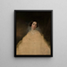 Sketch of a lady's portrait - Józef Simmler — framed artwork on a wall