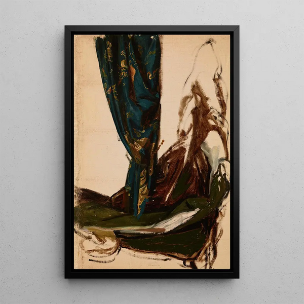 Quinn's outfit and a drapery Studies for the painting The Oath of Queen Jadwiga - Józef Simmler — framed artwork on a wall